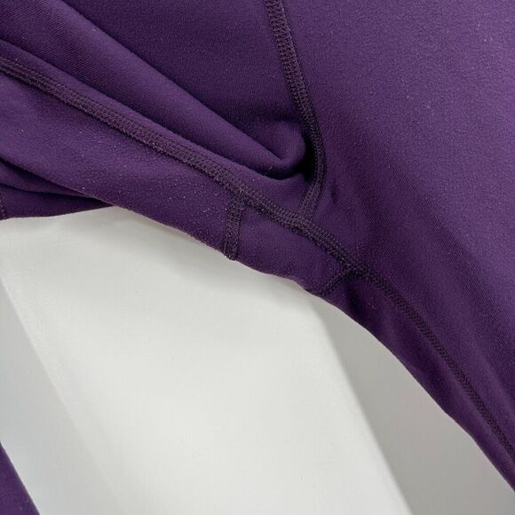 LULULEMON Purple Mid Rise Flare Workout Athletic Leggings Groove Pants Size 6 - Picture 12 of 12